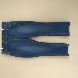 Size 20 Lane Bryant Blue Denim Jeans Casual Bling Back Flap Pockets